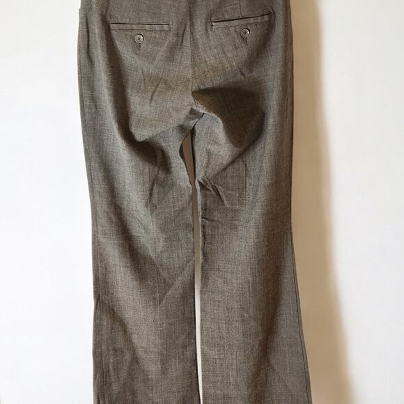 Express Design Studio Gray Dress Pants Women’s 2R – Linen Blend, Flat Front - Picture 3 of 9